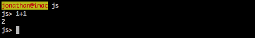 spidermonkey, interactive mode